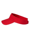 Valucap VC500 Bio-Washed Visor - Red - side
