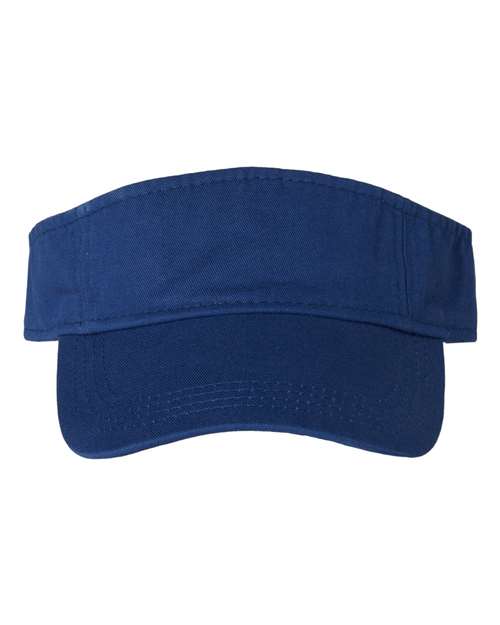 Valucap VC500 Bio-Washed Visor - Royal Blue - front