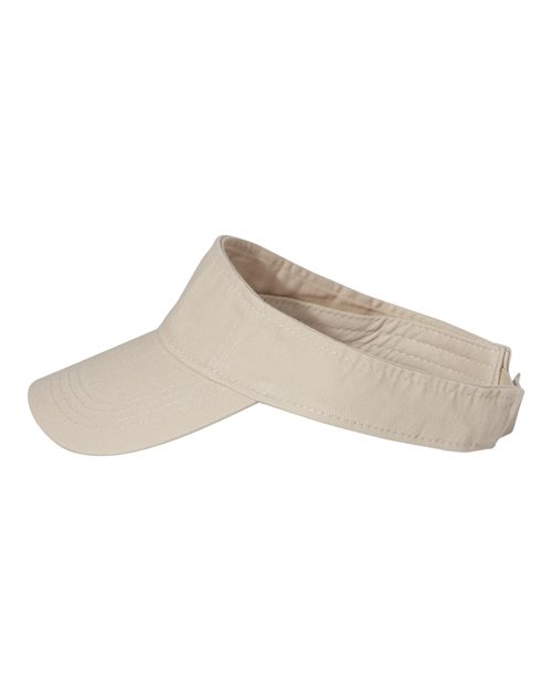 Valucap VC500 Bio-Washed Visor - Stone - side