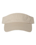 Valucap VC500 Bio-Washed Visor - Stone - front