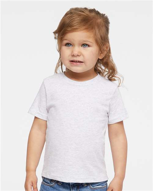 Rabbit Skins 3401 Infant Cotton Jersey Tee - Ash - model front