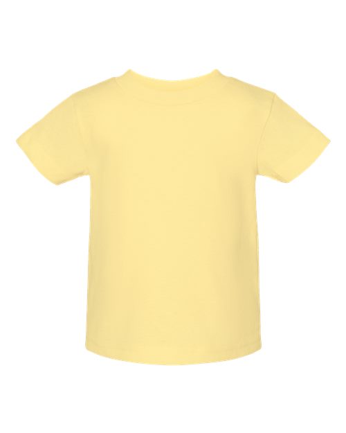 Rabbit Skins 3401 Infant Cotton Jersey Tee - Banana - front
