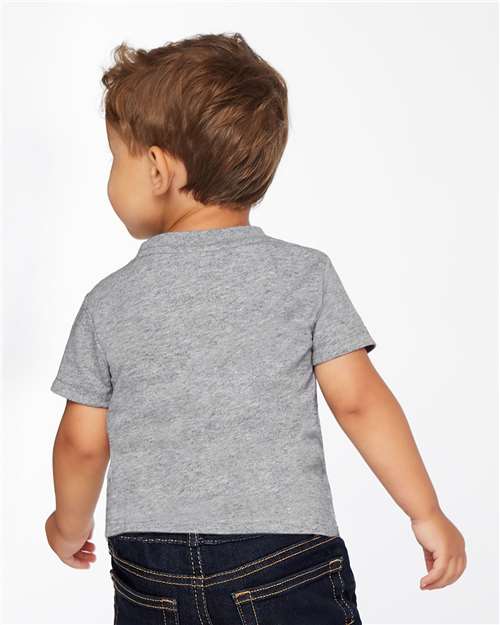 Rabbit Skins 3401 Infant Cotton Jersey Tee - Heather - model back