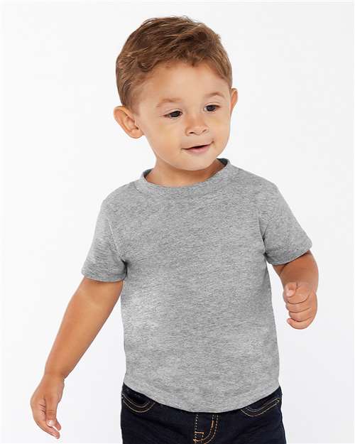 Rabbit Skins 3401 Infant Cotton Jersey Tee - Heather - model front