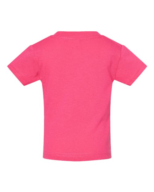 Rabbit Skins 3401 Infant Cotton Jersey Tee - Hot Pink - back