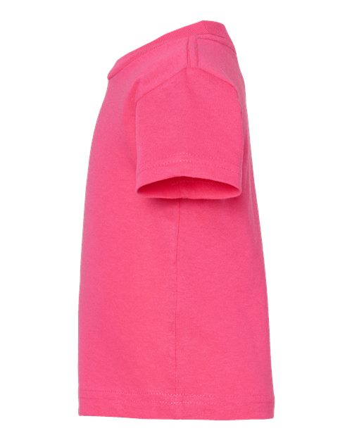 Rabbit Skins 3401 Infant Cotton Jersey Tee - Hot Pink - side