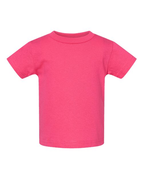 Rabbit Skins 3401 Infant Cotton Jersey Tee - Hot Pink - front