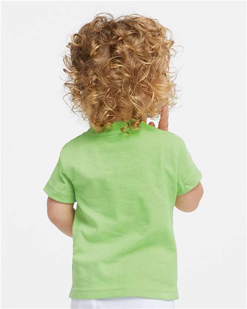 Rabbit Skins 3401 Infant Cotton Jersey Tee - Key Lime - model back