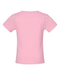 Rabbit Skins 3401 Infant Cotton Jersey Tee - Pink - back