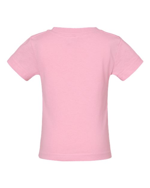 Rabbit Skins 3401 Infant Cotton Jersey Tee - Pink - back