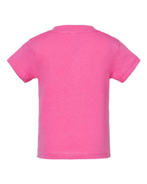 Rabbit Skins 3401 Infant Cotton Jersey Tee - Raspberry - back