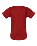 Rabbit Skins 4400 Infant Baby Rib Bodysuit - Garnet - back