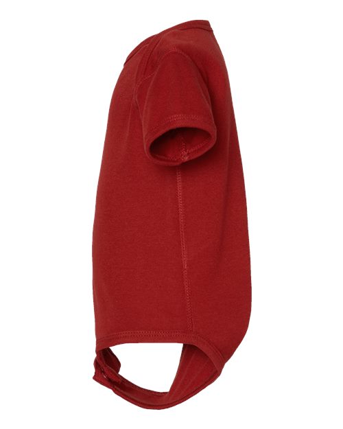 Rabbit Skins 4400 Infant Baby Rib Bodysuit - Garnet - side