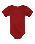 Rabbit Skins 4400 Infant Baby Rib Bodysuit - Garnet - front