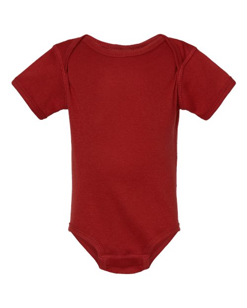 Rabbit Skins 4400 Infant Baby Rib Bodysuit - Garnet - front