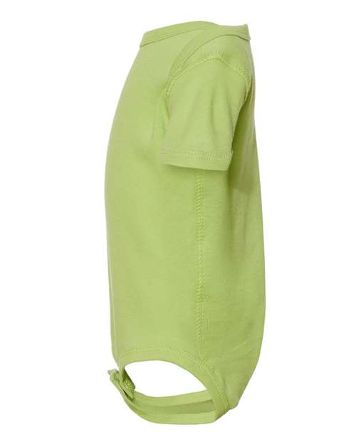 Rabbit Skins 4400 Infant Baby Rib Bodysuit - Key Lime - side