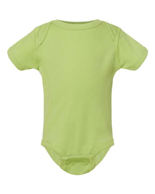 Rabbit Skins 4400 Infant Baby Rib Bodysuit - Key Lime - front