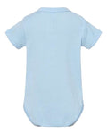 Rabbit Skins 4400 Infant Baby Rib Bodysuit - Light Blue - back
