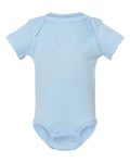 Rabbit Skins 4400 Infant Baby Rib Bodysuit - Light Blue - front