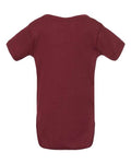 Rabbit Skins 4400 Infant Baby Rib Bodysuit - Maroon - back