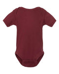 Rabbit Skins 4400 Infant Baby Rib Bodysuit - Maroon - front