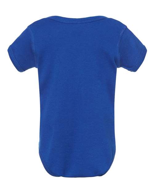 Rabbit Skins 4400 Infant Baby Rib Bodysuit - Royal - back