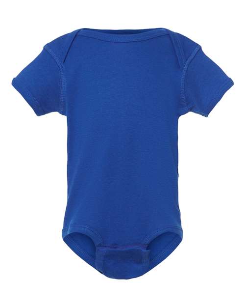 Rabbit Skins 4400 Infant Baby Rib Bodysuit - Royal - front
