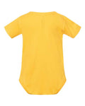 Rabbit Skins 4400 Infant Baby Rib Bodysuit - Yellow - back