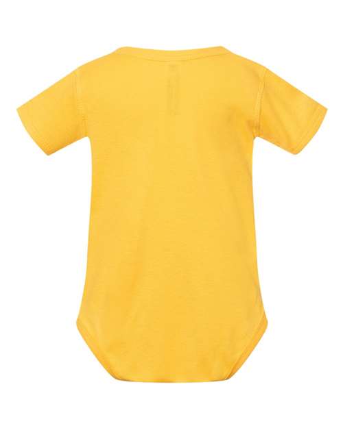 Rabbit Skins 4400 Infant Baby Rib Bodysuit - Yellow - back