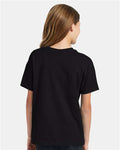 Hanes 5370 Youth EcoSmart T-Shirt - Black - model back