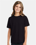 Hanes 5370 Youth EcoSmart T-Shirt - Black - model front