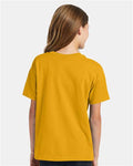 Hanes 5370 Youth EcoSmart T-Shirt - Gold - model back