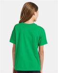 Hanes 5370 Youth EcoSmart T-Shirt - Kelly Green - model back