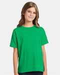 Hanes 5370 Youth EcoSmart T-Shirt - Kelly Green - model front