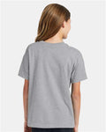 Hanes 5370 Youth EcoSmart T-Shirt - Light Steel - model back