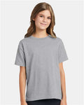Hanes 5370 Youth EcoSmart T-Shirt - Light Steel - model front