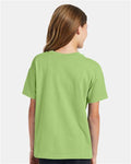 Hanes 5370 Youth EcoSmart T-Shirt - Lime - model back