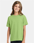 Hanes 5370 Youth EcoSmart T-Shirt - Lime - model front