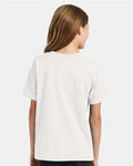 Hanes 5370 Youth EcoSmart T-Shirt - White - model back