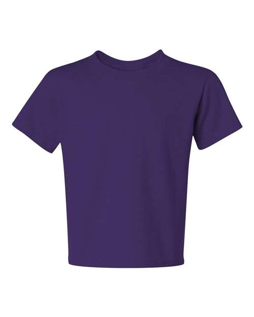 Jerzees 29BR Youth Dri-Power 50/50 T-Shirt - Deep Purple - front