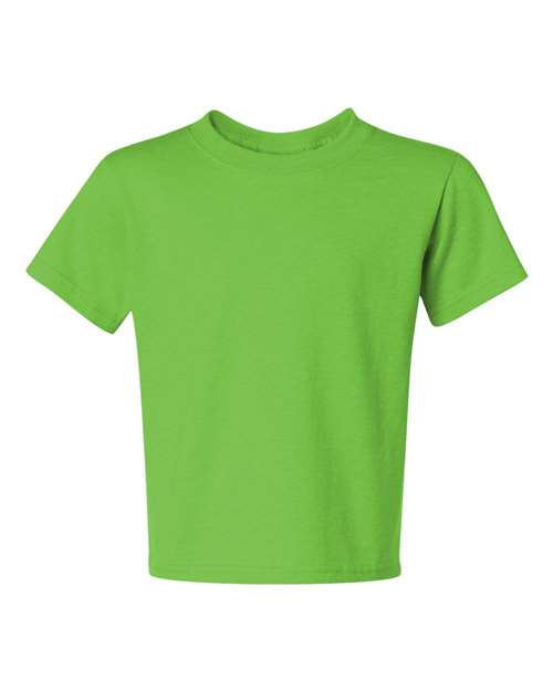 Jerzees 29BR Youth Dri-Power 50/50 T-Shirt - Kiwi - front