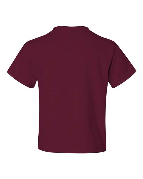Jerzees 29BR Youth Dri-Power 50/50 T-Shirt - Maroon - back