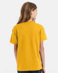Hanes 5450 Youth Authentic T-Shirt - Gold - model back