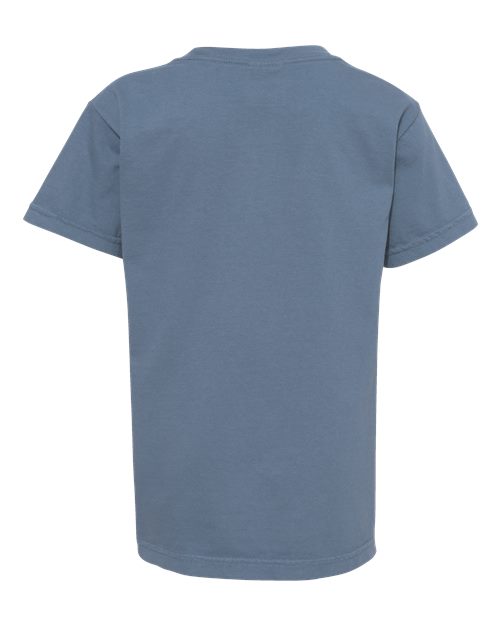 Comfort Colors 9018 Youth Garment-Dyed Heavyweight T-Shirt - Blue Jean - back