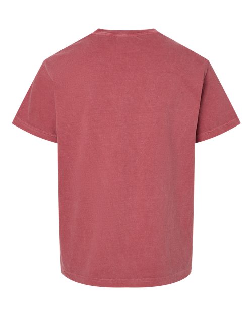 Comfort Colors 9018 Youth Garment-Dyed Heavyweight T-Shirt - Crimson - back