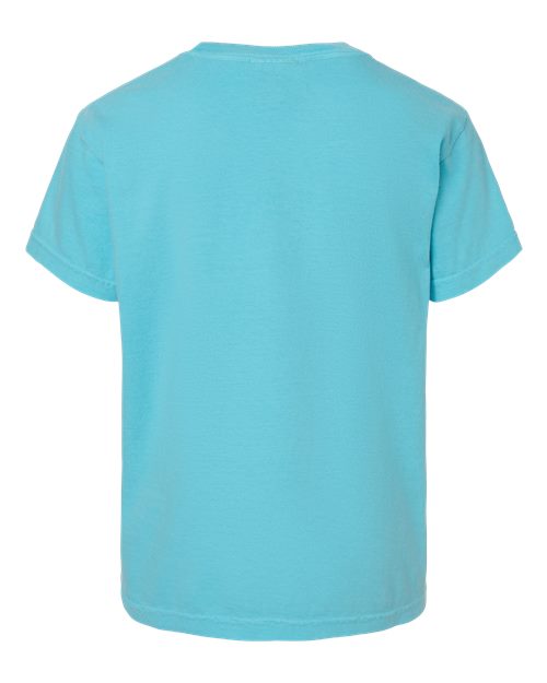 Comfort Colors 9018 Youth Garment-Dyed Heavyweight T-Shirt - Lagoon - back