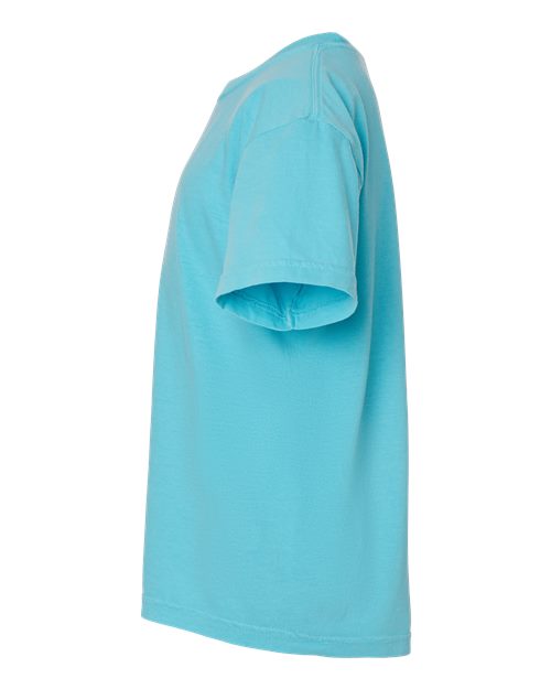 Comfort Colors 9018 Youth Garment-Dyed Heavyweight T-Shirt - Lagoon - side