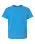 Comfort Colors 9018 Youth Garment-Dyed Heavyweight T-Shirt - Royal Caribe - front