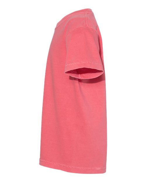 Comfort Colors 9018 Youth Garment-Dyed Heavyweight T-Shirt - Watermelon - side