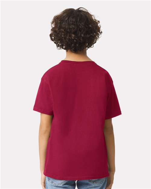 Gildan 2000B Youth Ultra Cotton T-Shirt - Cardinal Red - model back